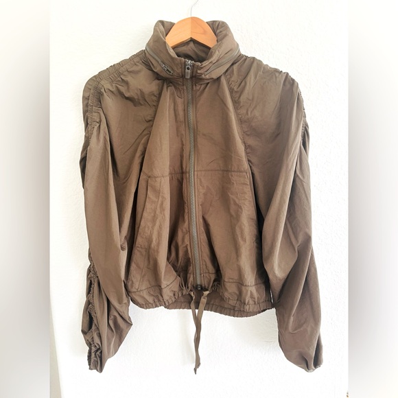FP Movement by Free People Jackets & Blazers - Free People Movement Zip-Up Windbreaker Army Green Size S